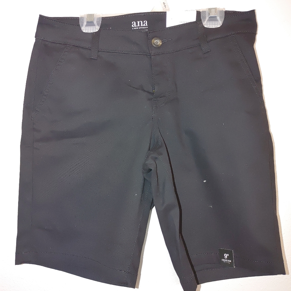 a.n.a Black Bermuda Womens Shorts